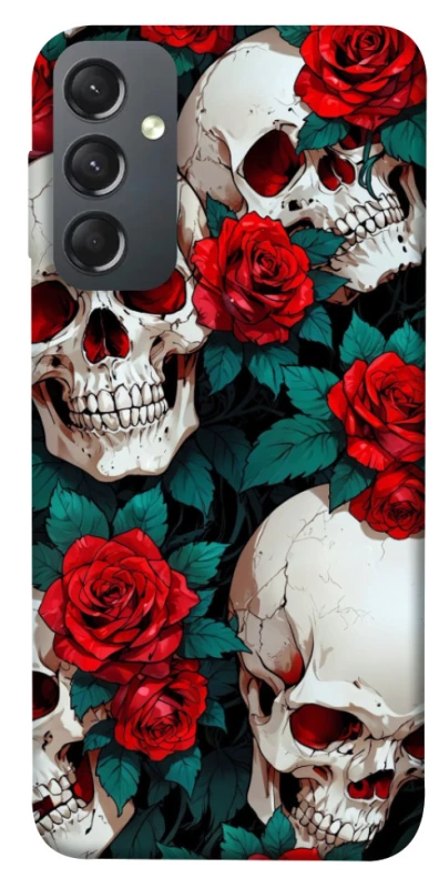 Чохол на Samsung Galaxy A24 4G skull and rose фото 1 з 1