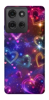 Чохол на Motorola Moto G75 Drawn hearts фото 1 з 1