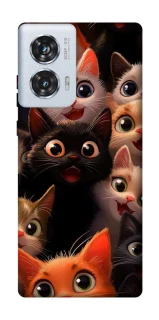 Чохол на Motorola Edge 50 Fusion happy cats фото 1 з 1