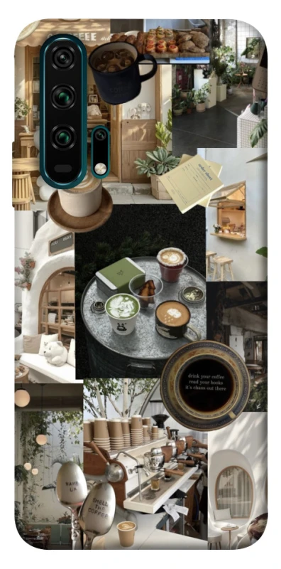 Чохол на Huawei Honor 20 Pro Coffee collage ver.4 фото 1 з 1