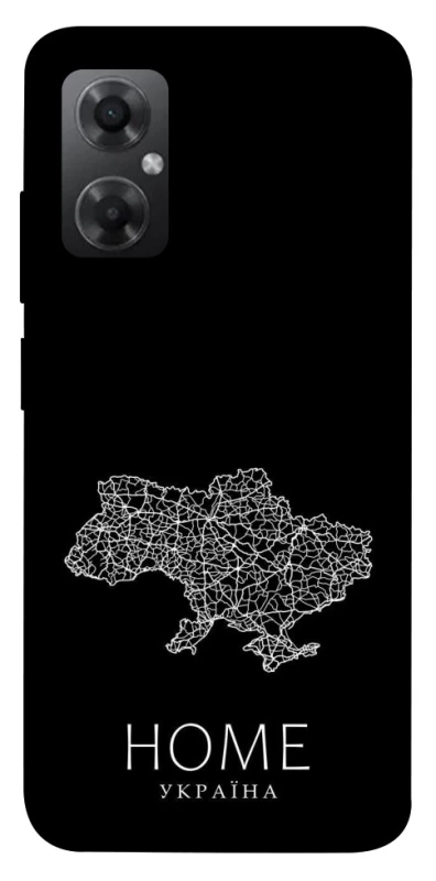 Чохол на Xiaomi Redmi Note 11R Ukraine black map фото 1 з 1