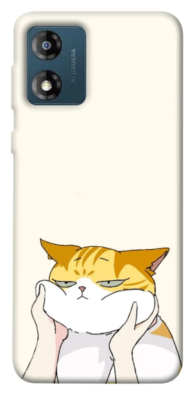 Чохол на Motorola Moto E13 Cat bun фото 1 з 1