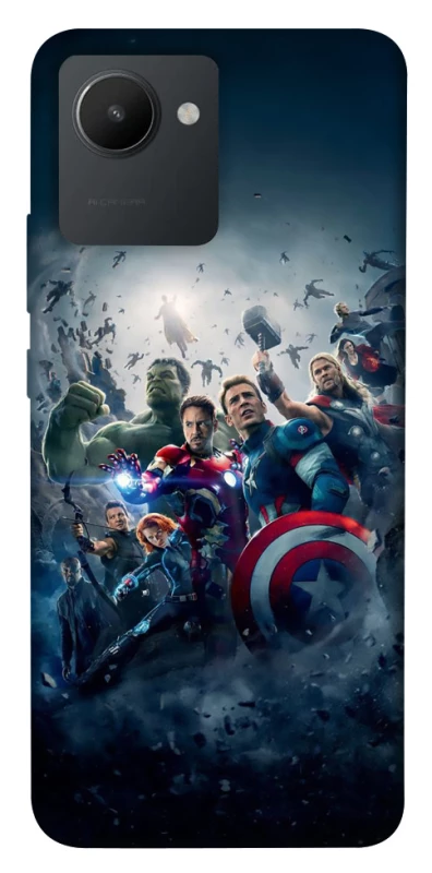 Чехол на Realme C30 Marvel heroes фото 1 из 1