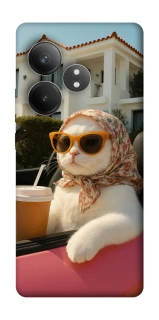 Чехол на Realme GT Neo 6 Stylish Cat Cruise фото 1 Чехол на Realme GT Neo 6 Stylish Cat Cruise фото 1 из 1