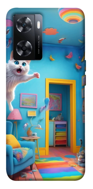 Чохол на OnePlus Nord N20 SE crazy cat фото 1 з 1