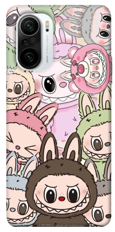 Чехол на Xiaomi Redmi K40 / K40 Pro / K40 Pro+ / Poco F3 All Labubu 3 фото 1 из 1