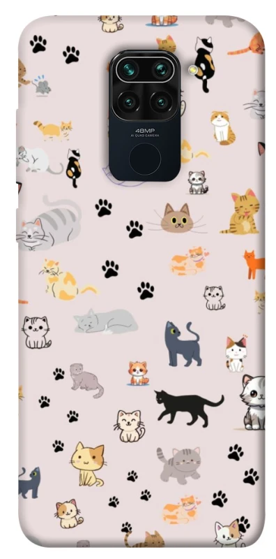 Чохол на Xiaomi Redmi Note 9 / Redmi 10X Cat style ver.1 фото 1 з 1