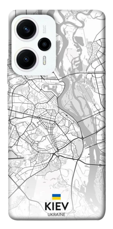 Чохол на Xiaomi Poco F5 / Note 12 Turbo Kiev white map фото 1 з 1