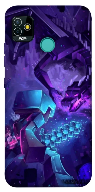 Чехол на TECNO POP 5 Minecraft dragon фото 1 из 1