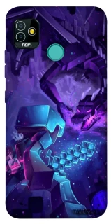 Чехол на TECNO POP 5 Minecraft dragon фото 1 из 1