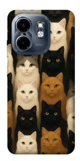 Чехол на Infinix Smart 9 4G / Hot 50i Colorful Cat Collage фото 1 Чехол на Infinix Smart 9 4G / Hot 50i Colorful Cat Collage фото 1 из 1