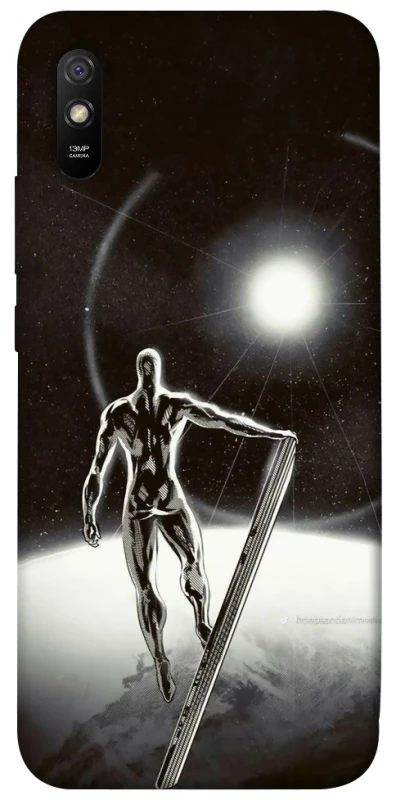 Чохол на Xiaomi Redmi 9A Срібний серфер фото 1 з 1