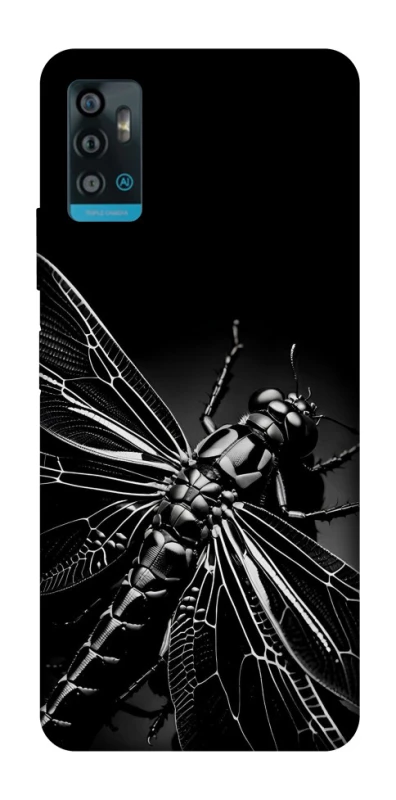Чехол на ZTE Blade A71 Black dragonfly фото 1 из 1