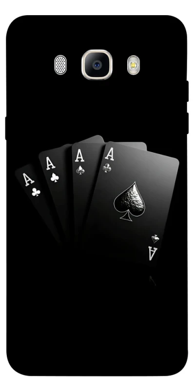 Чохол на Samsung J710F Galaxy J7 (2016) Black Cards фото 1 з 1