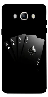 Чехол на Samsung J710F Galaxy J7 (2016) Black Cards фото 1 из 1