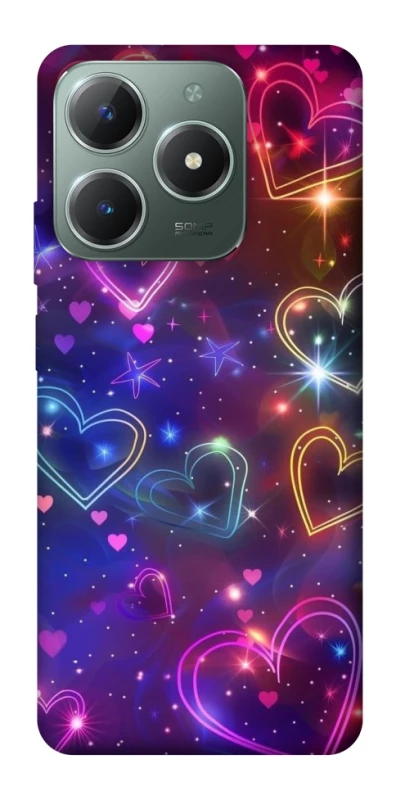 Чохол на Realme C61 Drawn hearts фото 1 з 1