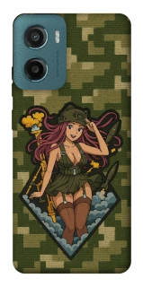 Чохол на Motorola Moto G06 Military Waifu фото 1 з 1