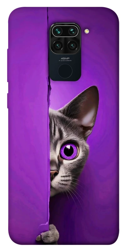 Чохол на Xiaomi Redmi Note 9 / Redmi 10X Кіт-підглядач фото 1 з 1