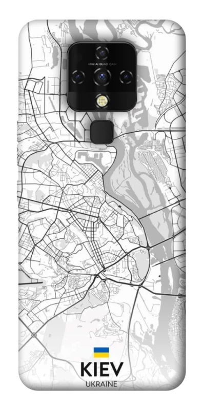 Чохол на TECNO Camon 16 SE Kiev white map фото 1 з 1