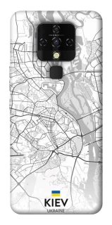 Чехол на TECNO Camon 16 SE Kiev white map фото 1 из 1