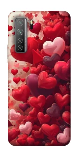 Чехол на Huawei Nova 7 SE Many hearts фото 1 из 1