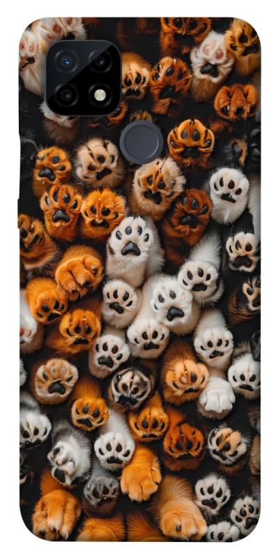 Чехол на Realme C21 Сat paws фото 1 из 1