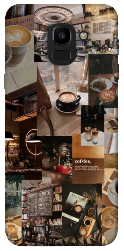 Чохол на Samsung J600F Galaxy J6 (2018) Coffee collage ver.2 фото 1 з 1