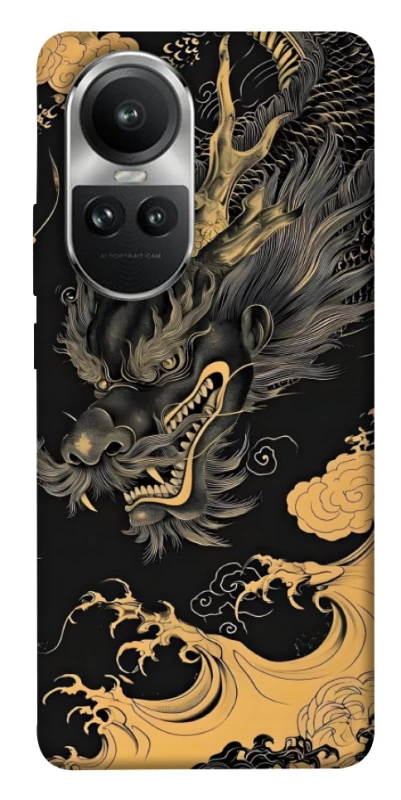 Чохол на Oppo Reno 10 gold dragon фото 1 з 1