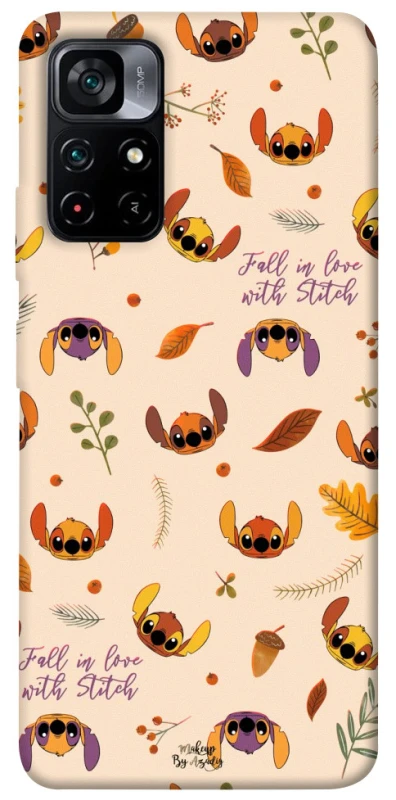 Чохол на Xiaomi Poco M4 Pro 5G Fall in love with Stitch фото 1 з 1