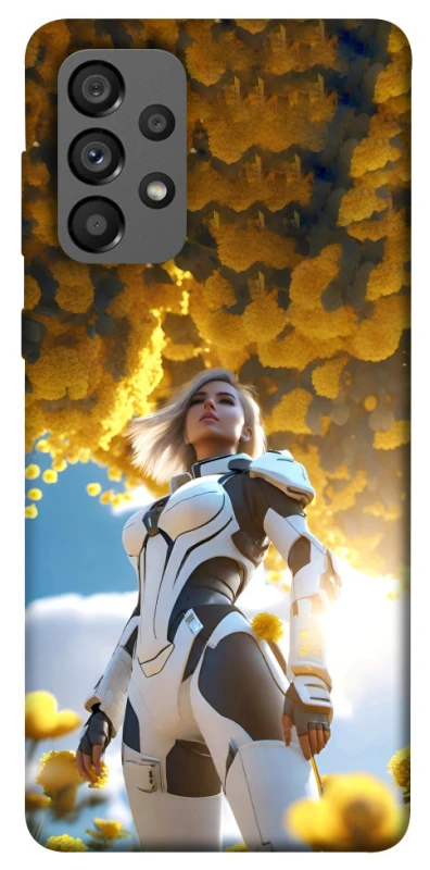 Чехол на Samsung Galaxy A73 5G Cyber space girl ver.3 фото 1 из 1