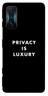 Чохол на Xiaomi Redmi K50 Gaming Privacy is luxury фото 1 з 1