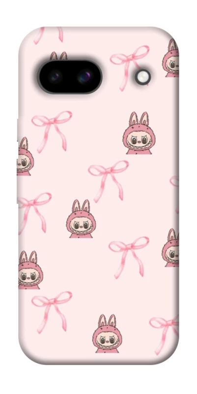 Чехол на Google Pixel 8a Pink bows and Labubus фото 1 из 1