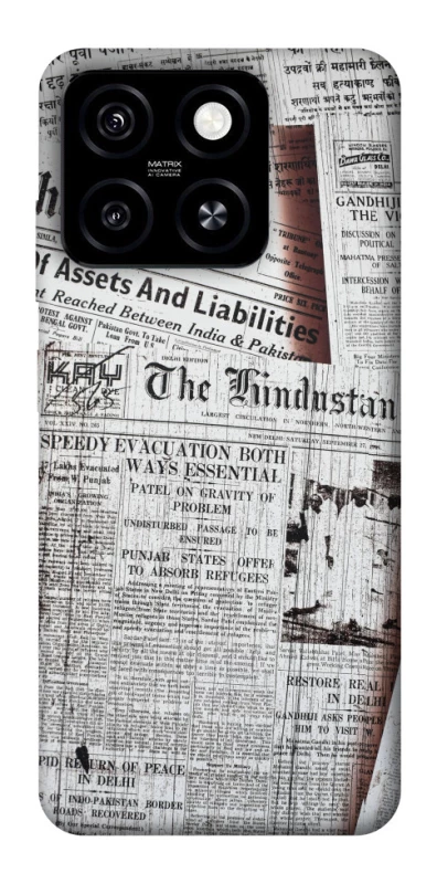 Чехол на ZTE Blade A55 4G Газеты фото 1 из 1