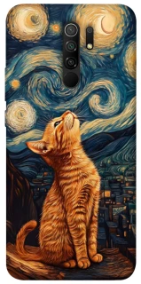 Чохол на Xiaomi Redmi 9 van gogh cat фото 1 з 1