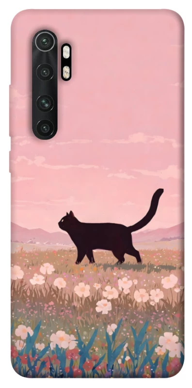 Чехол на Xiaomi Mi Note 10 Lite cat on a field фото 1 из 1