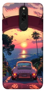 Чехол на Xiaomi Redmi 8 Porsche at sunset фото 1 из 1