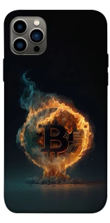 Чохол на Apple iPhone 12 Pro (6.1") Fire Bitcoin фото 1 з 1