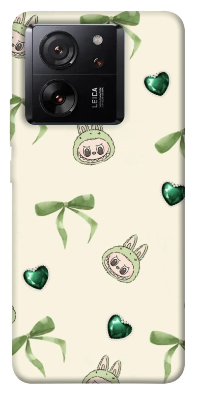 Чохол на Xiaomi 13T Pro Labubu Green Heart фото 1 з 1