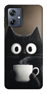 Чохол на Motorola Moto G54 morning cat фото 1 Чохол на Motorola Moto G54 morning cat фото 1 з 1