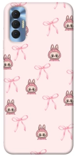 Чохол на TECNO Spark 8P Pink bows and Labubus фото 1 з 1