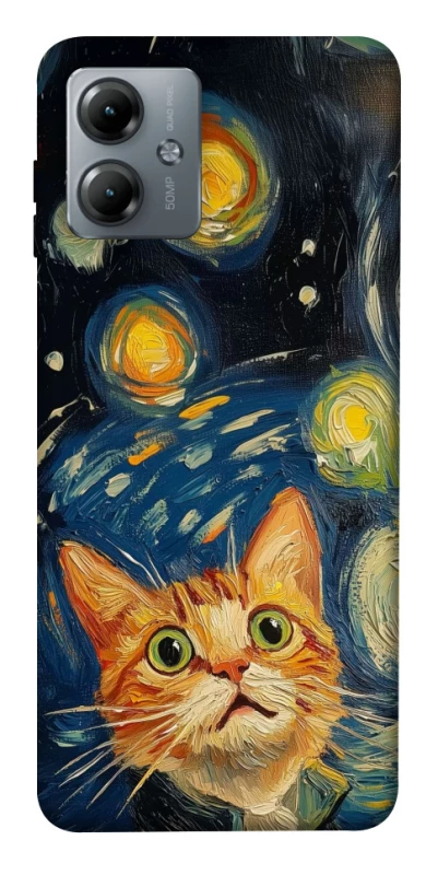 Чохол на Motorola Moto G14 paint cat фото 1 з 1