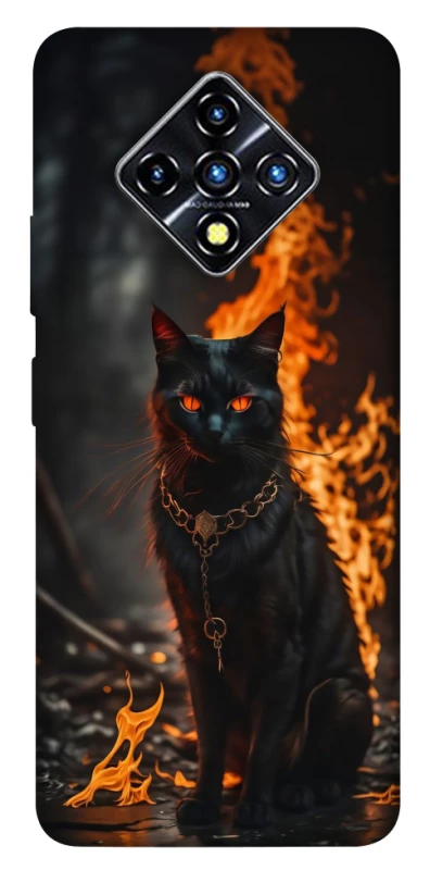 Чохол на Infinix Zero 8 Вогняний кіт фото 1 з 1