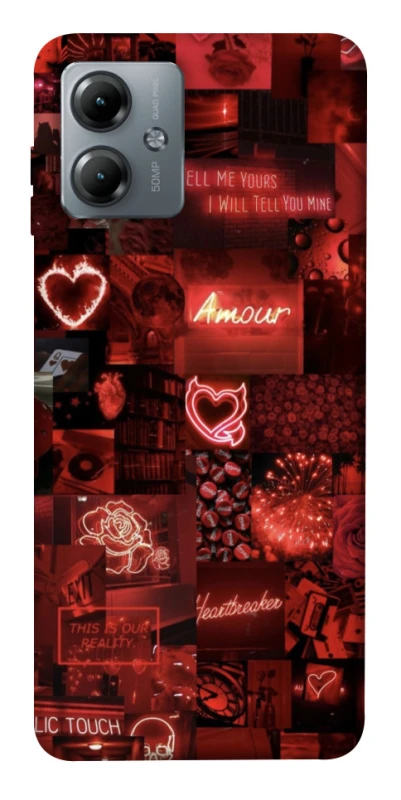 Чохол на Motorola Moto G14 Love collage ver.6 фото 1 з 1