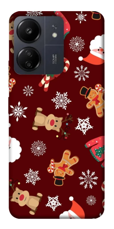 Чохол на Xiaomi Poco C65 Новорічний v6 фото 1 з 1