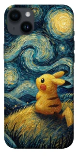Чехол на Apple iPhone 14 Plus (6.7") Pikachu and Van Gogh фото 1 из 1