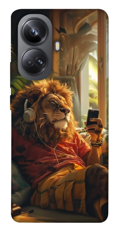 Чехол на Realme 10 Pro+ Лев v2 фото 1 из 1
