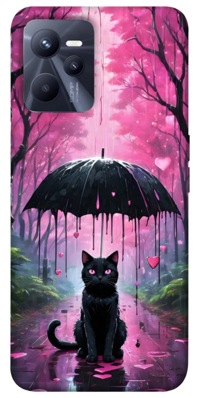 Чехол на Realme C35 Black cat фото 1 из 1