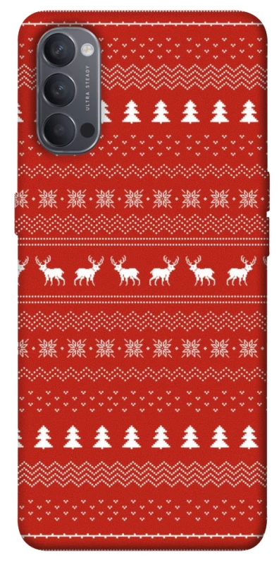 Чехол на Oppo Reno 4 Новогодний v12 фото 1 из 1