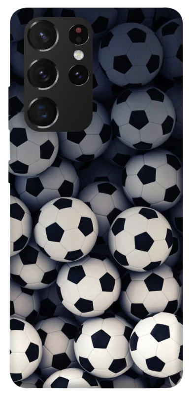 Чехол на Samsung Galaxy S21 Ultra Футбольные мячи фото 1 из 1