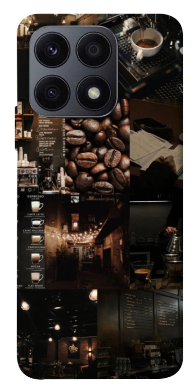 Чехол на Huawei Honor X8a Coffee collage ver.1 фото 1 из 1